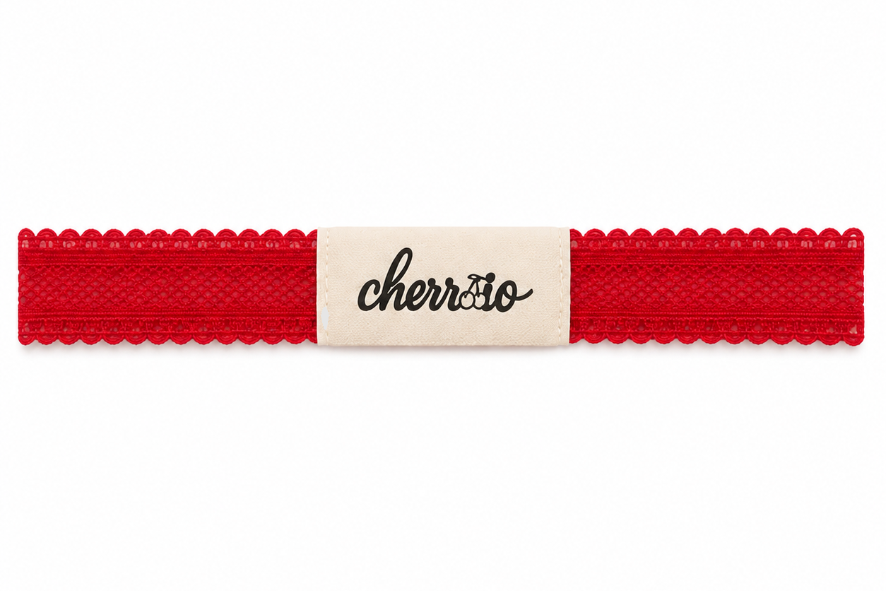 Cherrio Headband - Rich Red
