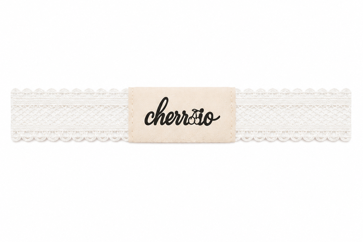 Cherrio Headband - White