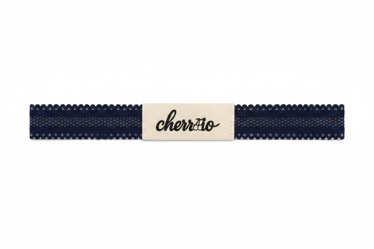Cherrio Headband - Navy
