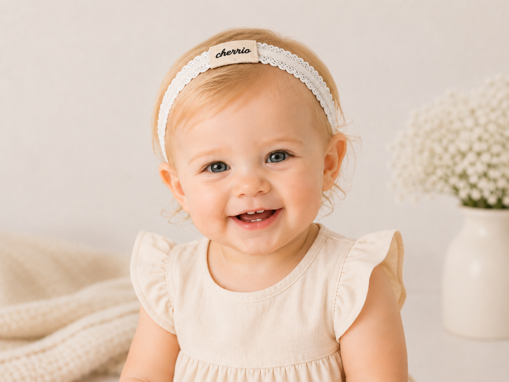 Cherrio Headband - White